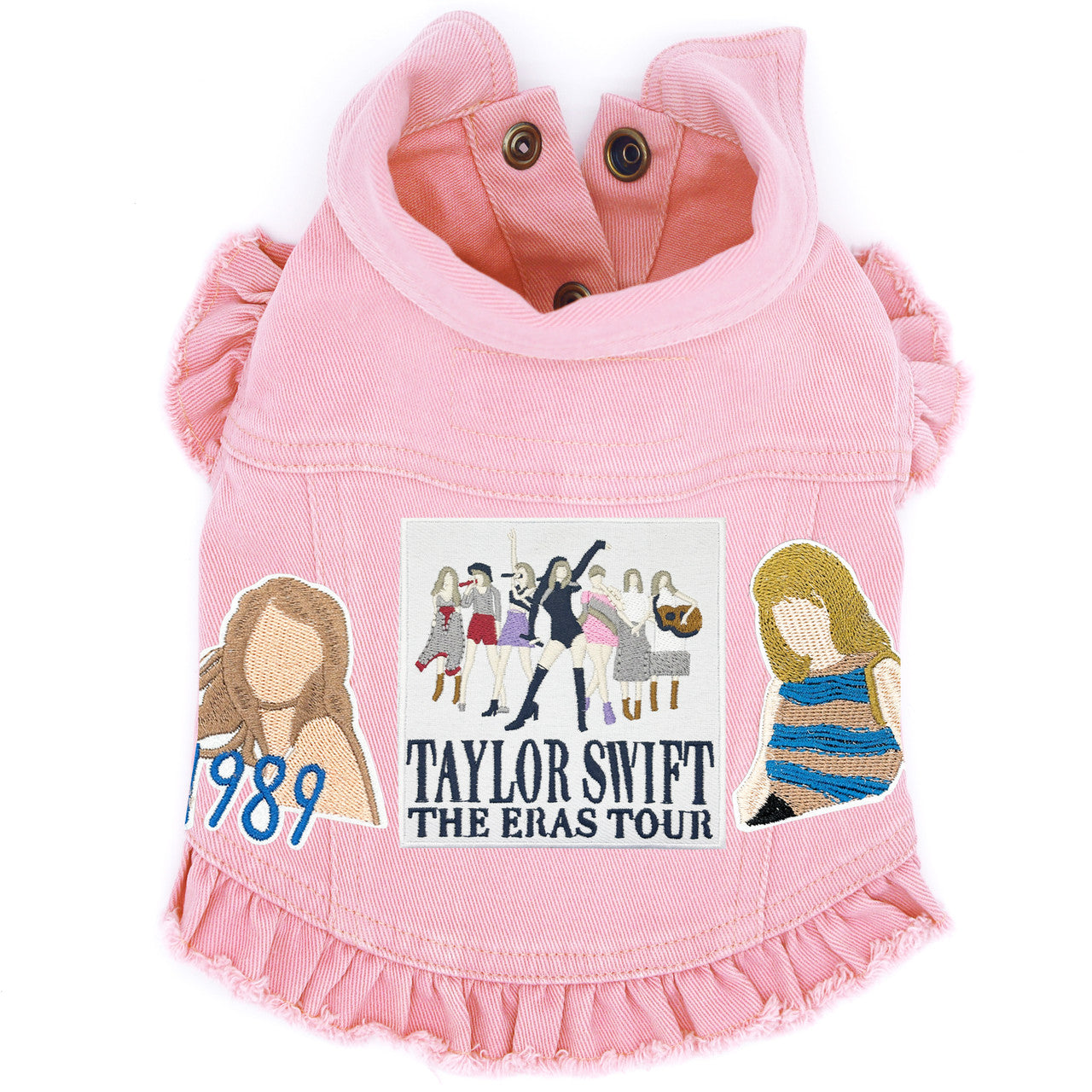 Eras Tour Swiftie inspired Denim Dog Jacket