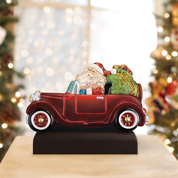 Old World Christmas: Santa in Antique Car Christmas Night Light