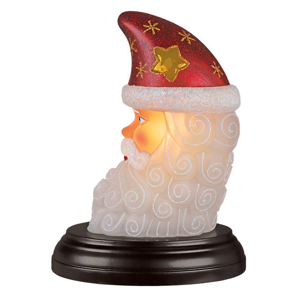 Old World Christmas: Santa Moon Face Christmas Night Light