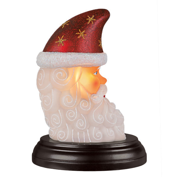 Old World Christmas: Santa Moon Face Christmas Night Light