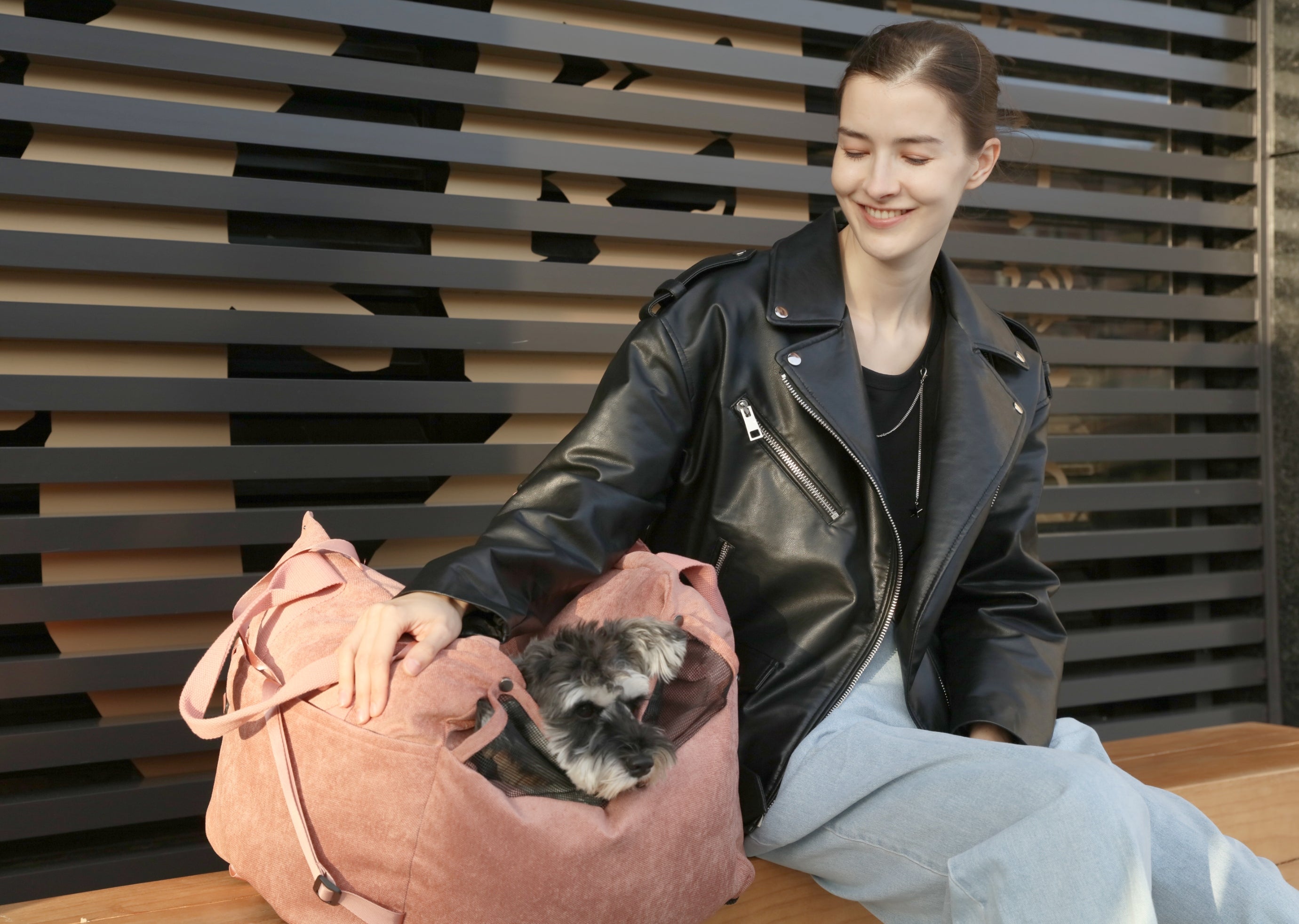 Puff Guard Dog Car Seat-Pink