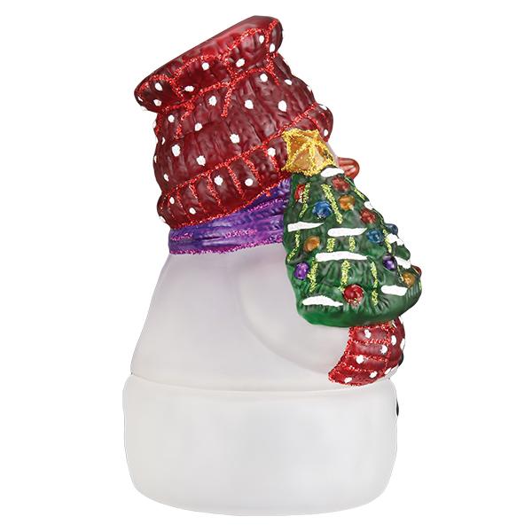 Old World Christmas: Snowman with Tree Candle Light