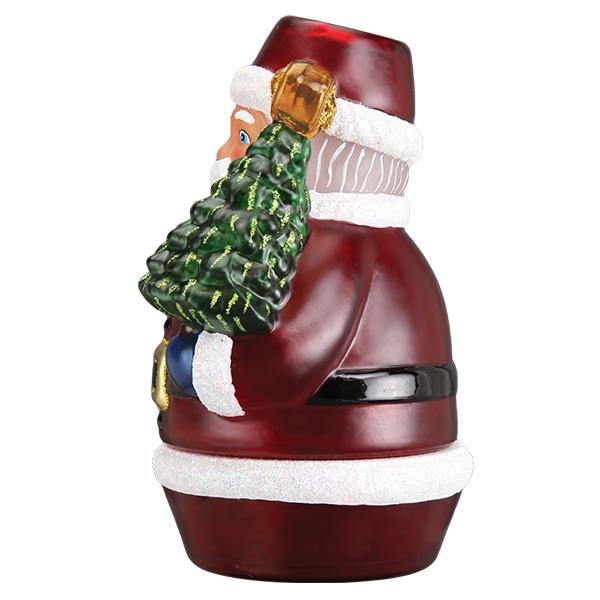 Old World Christmas: Santa with Tree Candle Light