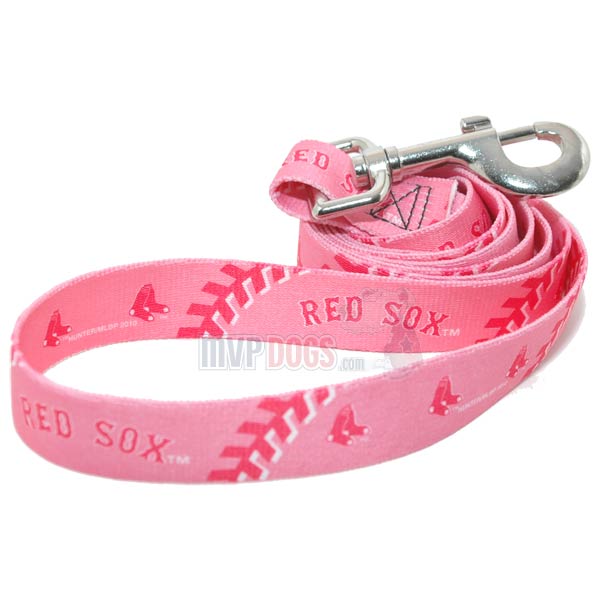 MLB Boston Red Sox Pink Dog Leash by Hunter