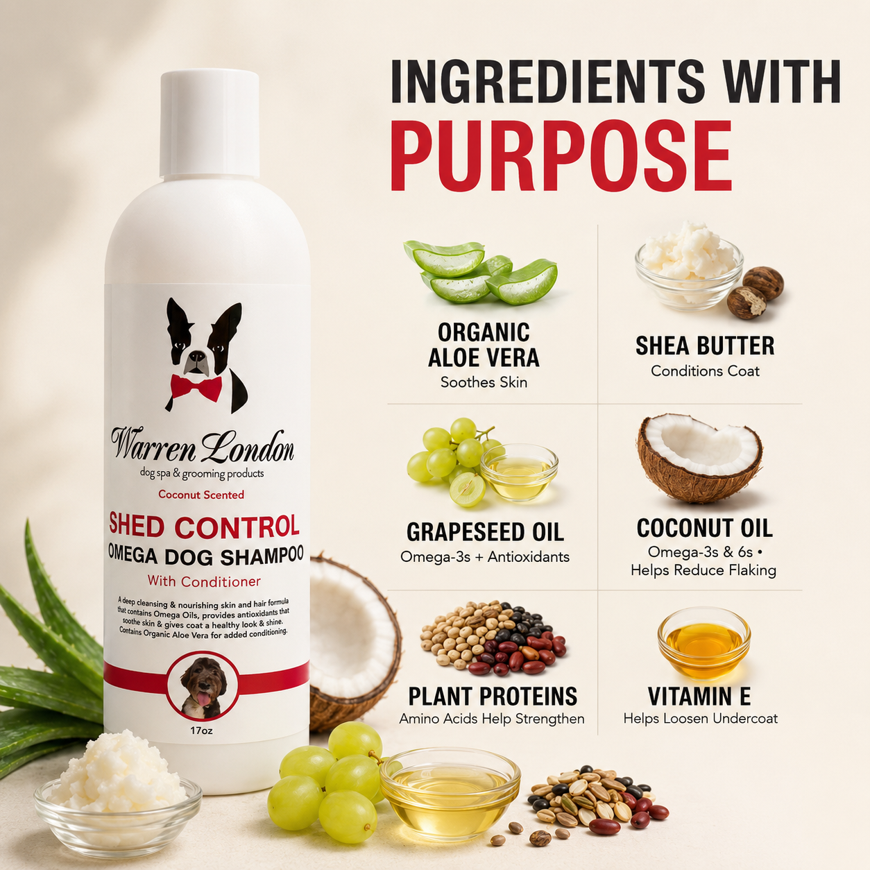 Shed Control Shampoo for Dogs