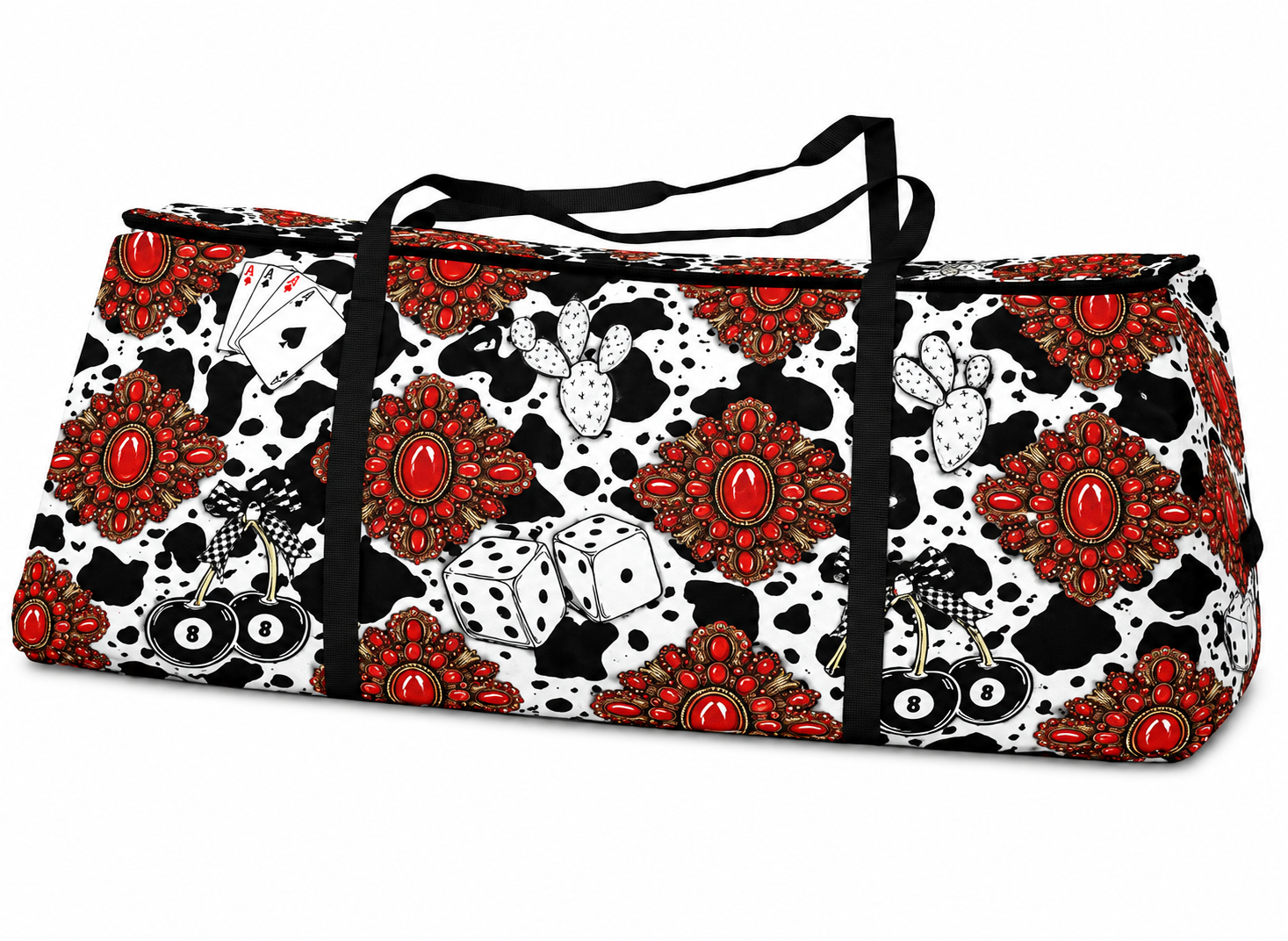 Red Turquoise Western Icon Hay Storage Bag