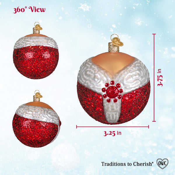 Old World Christmas: Mrs. Claus Round Christmas Ornament