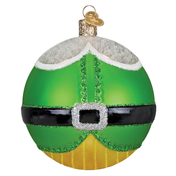 Old World Christmas: Elf Round Christmas Ornament