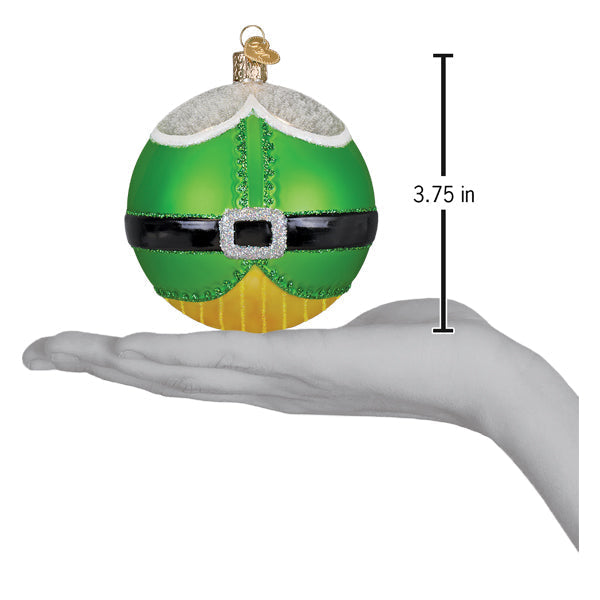 Old World Christmas: Elf Round Christmas Ornament