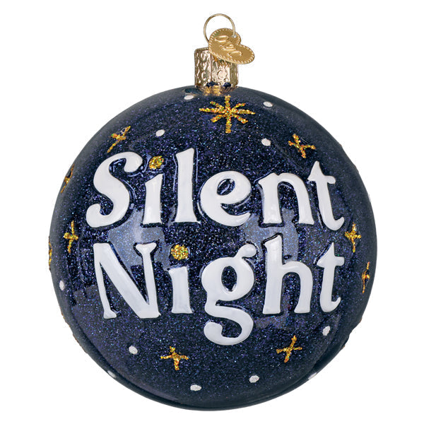 Old World Christmas: Silent Night Round Christmas Ornament