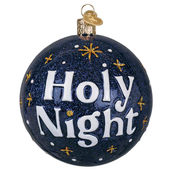 Old World Christmas: Silent Night Round Christmas Ornament