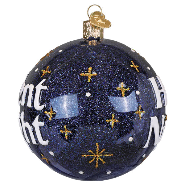 Old World Christmas: Silent Night Round Christmas Ornament