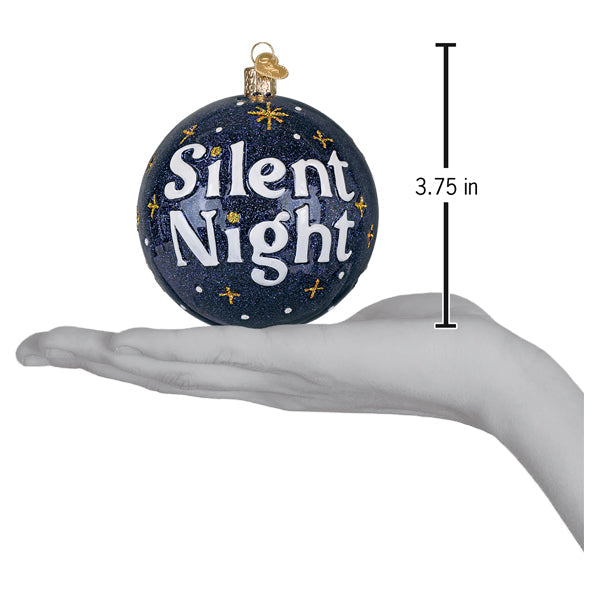 Old World Christmas: Silent Night Round Christmas Ornament