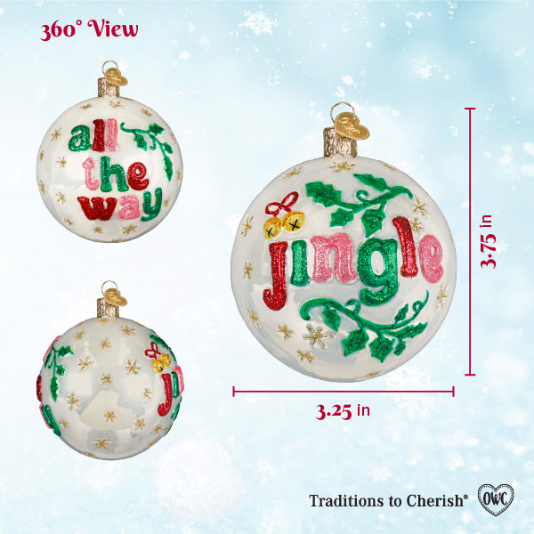 Old World Christmas: Jingle Round Christmas Ornament