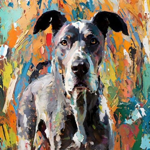 Abstract Expressionism Texture Portrait
