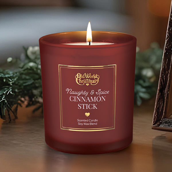 Old World Christmas: Naughty & Spice Cinnamon Stick Scented Candle