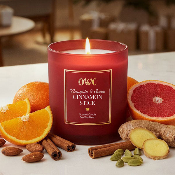 Old World Christmas: Naughty & Spice Cinnamon Stick Scented Candle