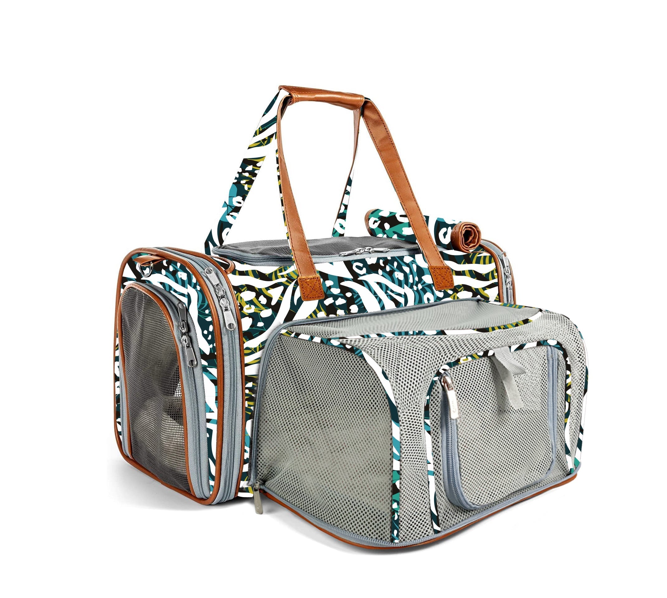 Mr. Peanuts Gold Series Standard Size Airline Compliant Expandable Pet Carrier - Prints Edition
