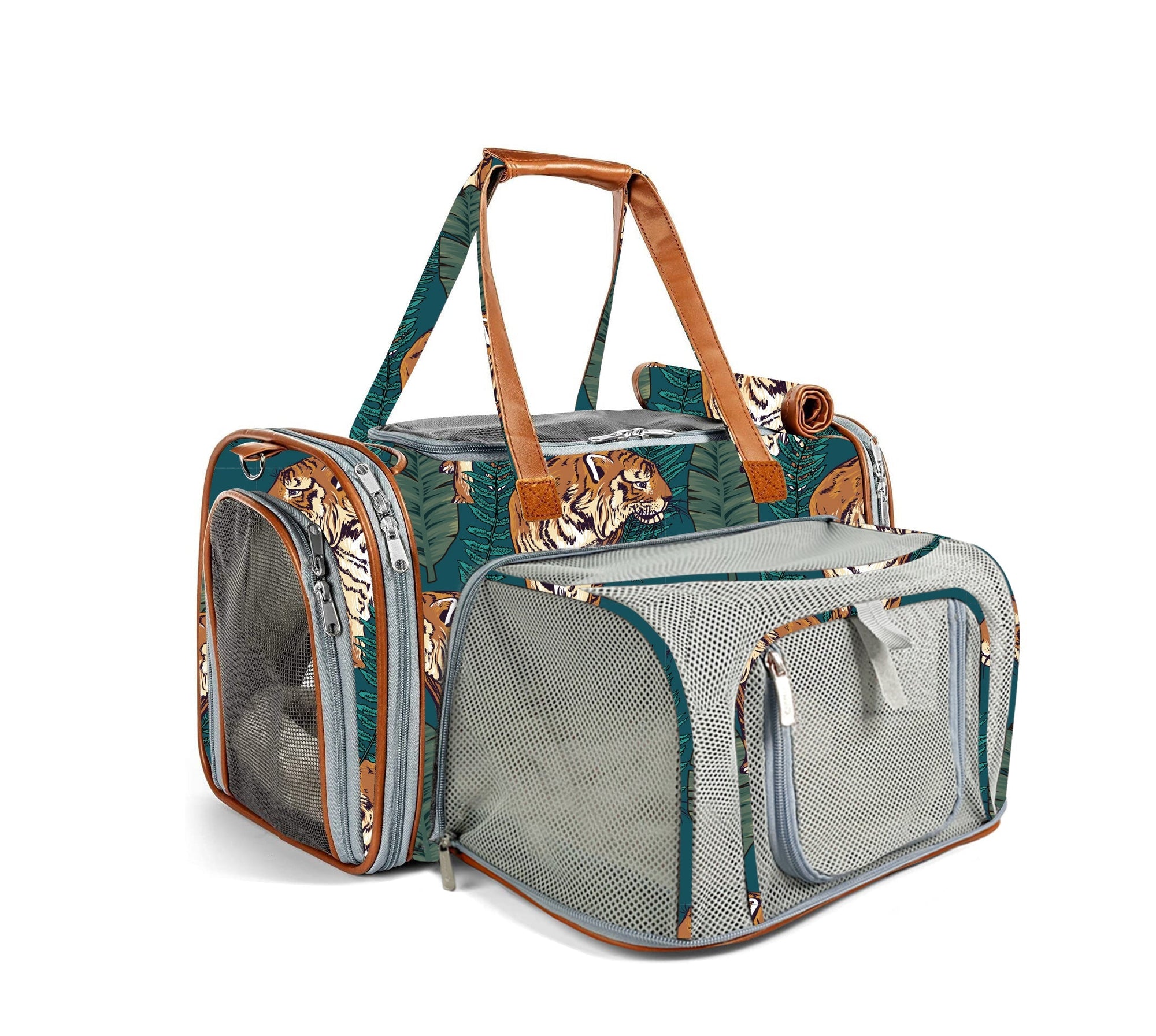 Mr. Peanuts Gold Series Standard Size Airline Compliant Expandable Pet Carrier - Prints Edition | HT Animal Supply