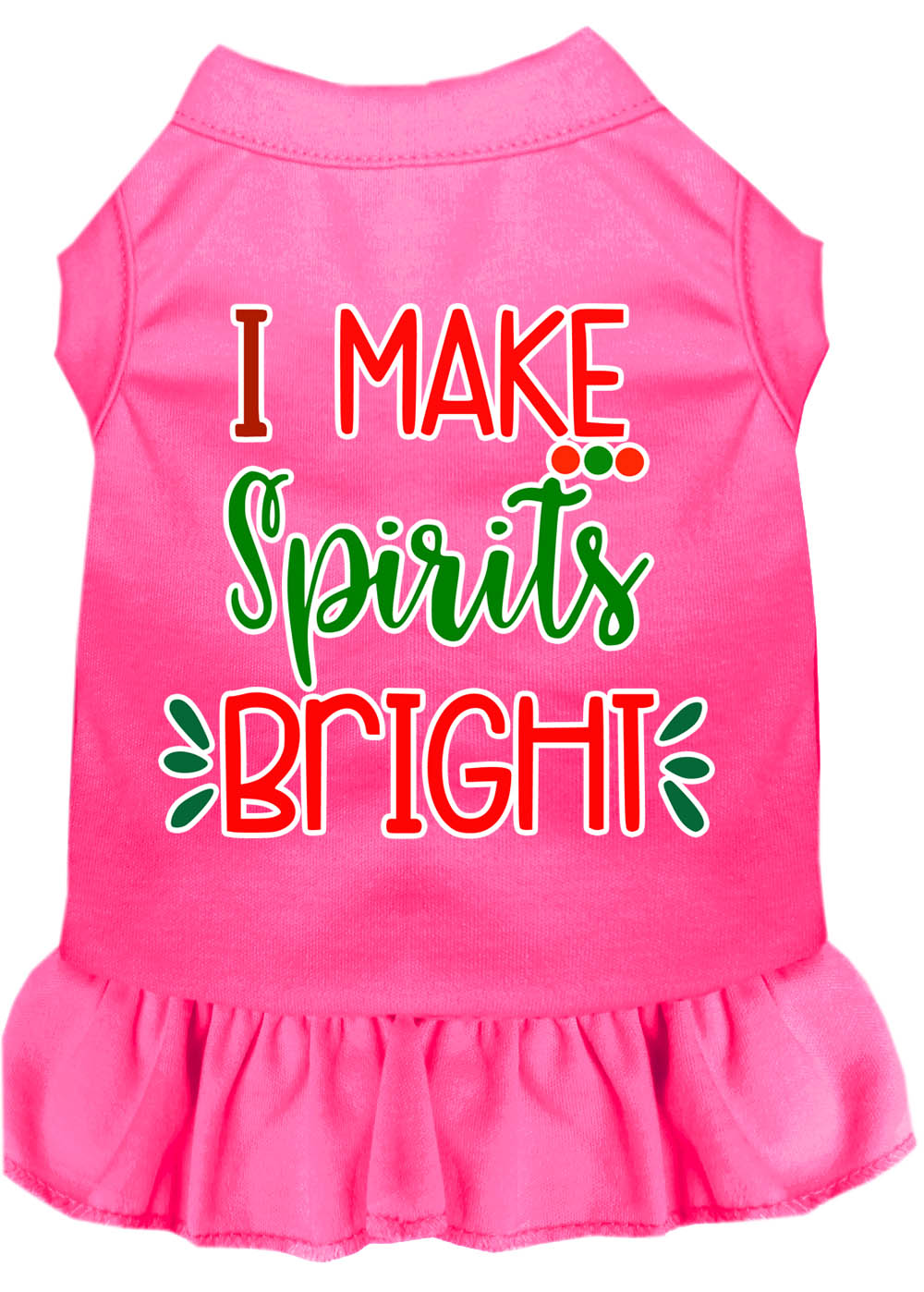 As You Wish Apparel – "I Make Spirits Bright" Christmas Pet Dress