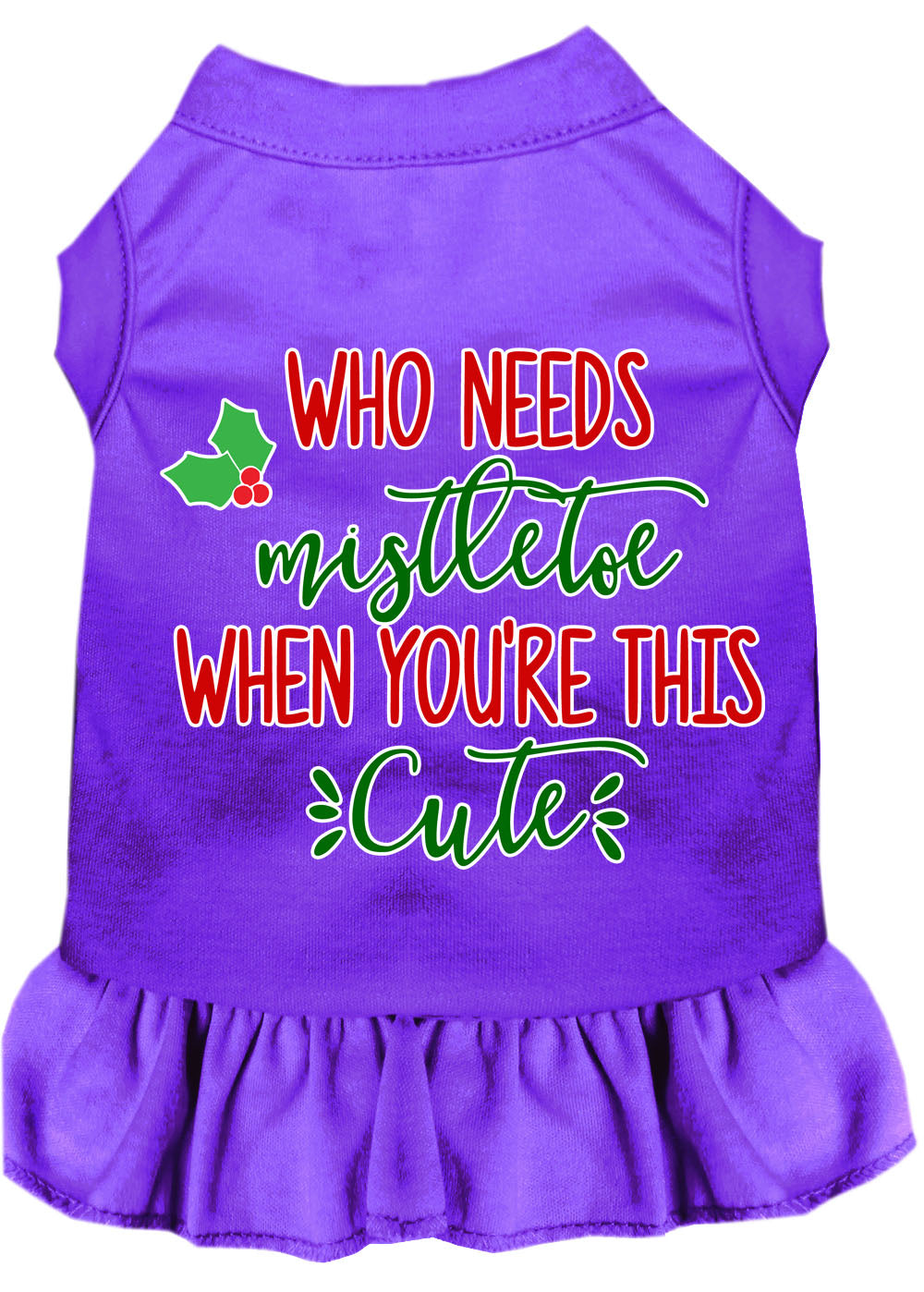 As You Wish Apparel – "Who Needs Mistletoe" Christmas Pet Dress