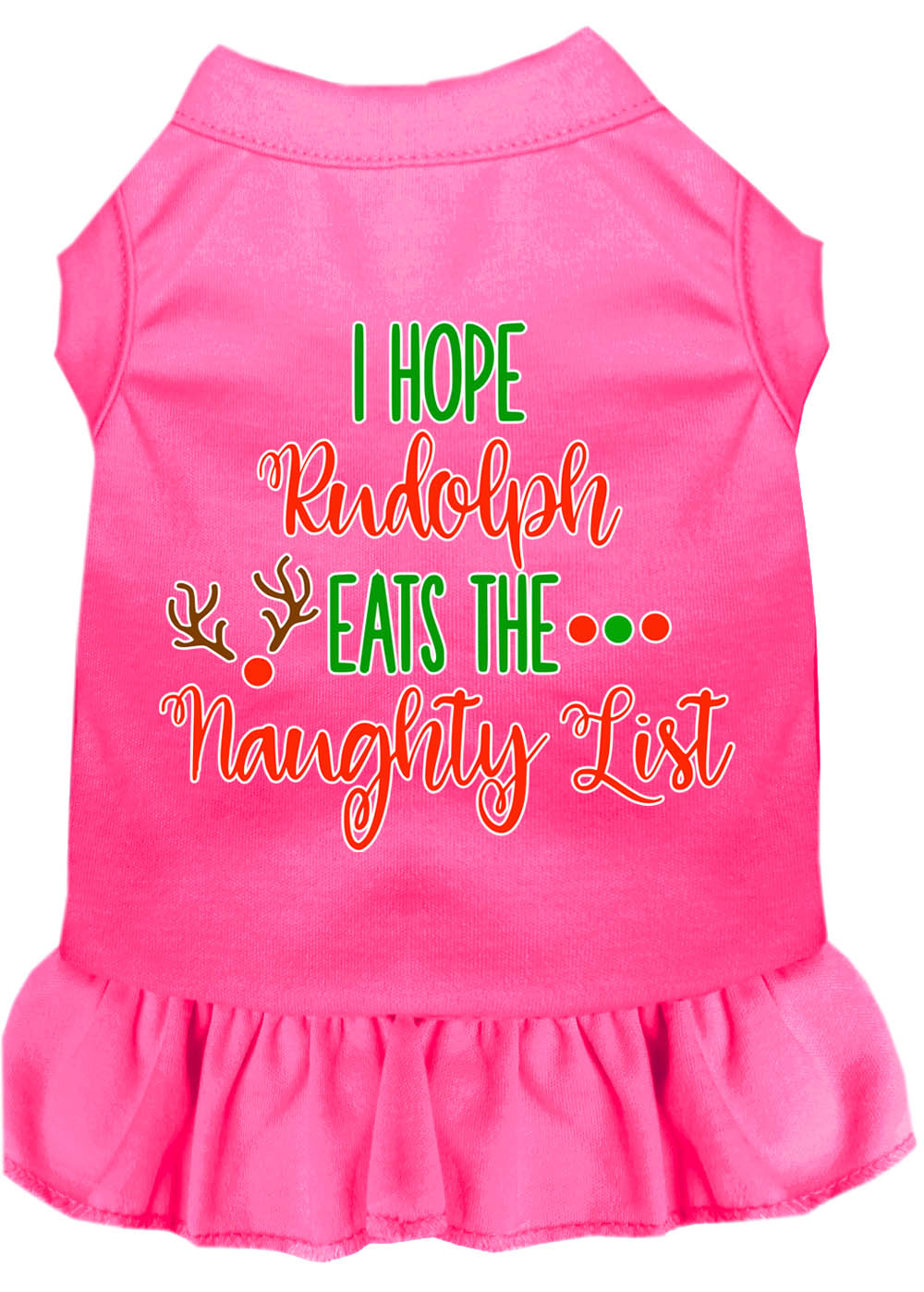 As You Wish Apparel – "I Hope Rudolph Eats The Naughty List" Christmas Pet Dress