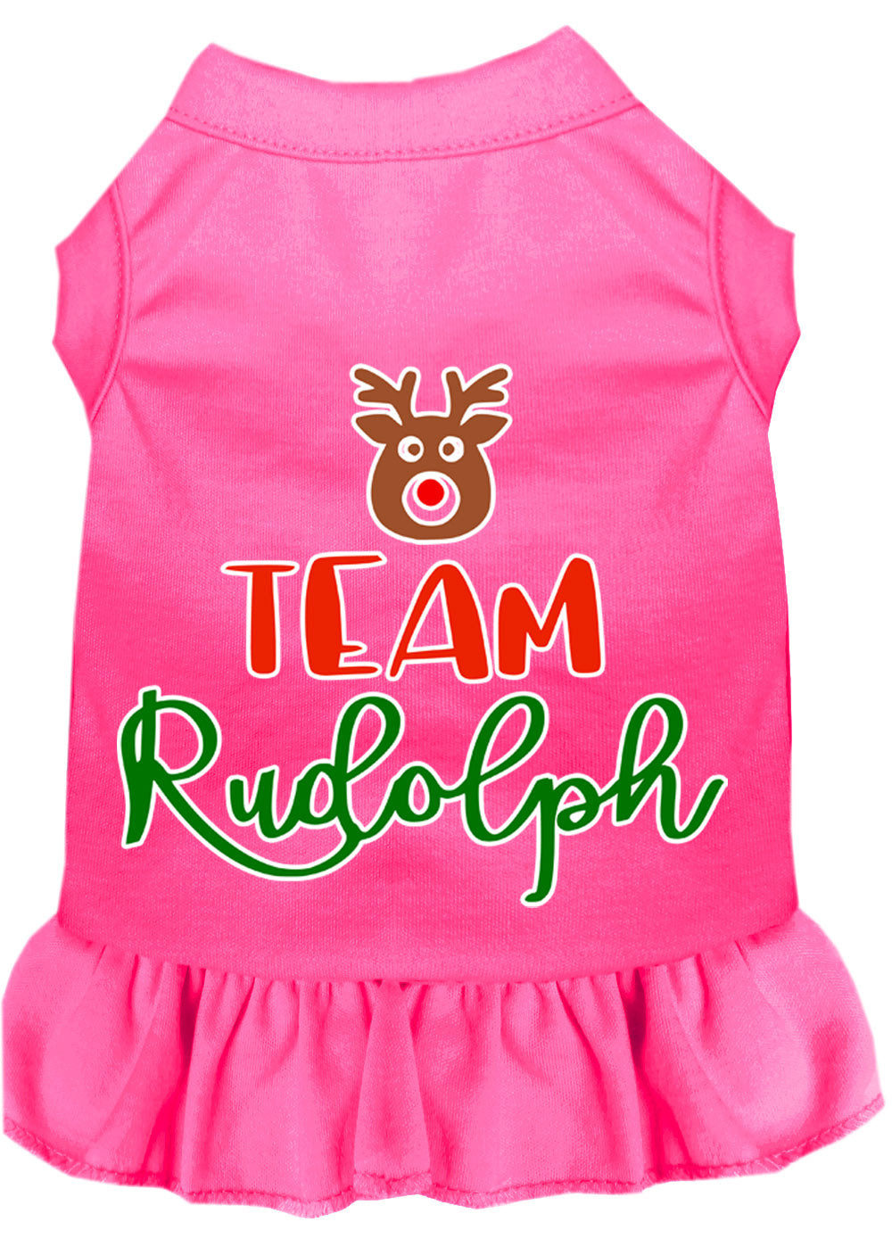As You Wish Apparel – "Team Rudolph" Christmas Pet Dress
