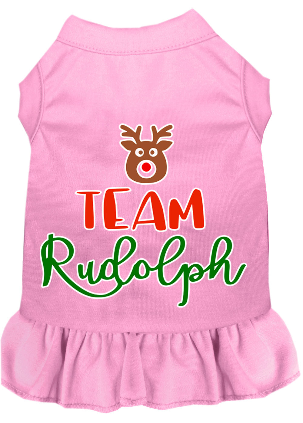As You Wish Apparel – "Team Rudolph" Christmas Pet Dress