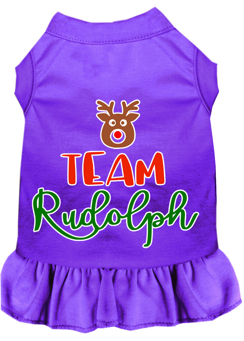 As You Wish Apparel – "Team Rudolph" Christmas Pet Dress