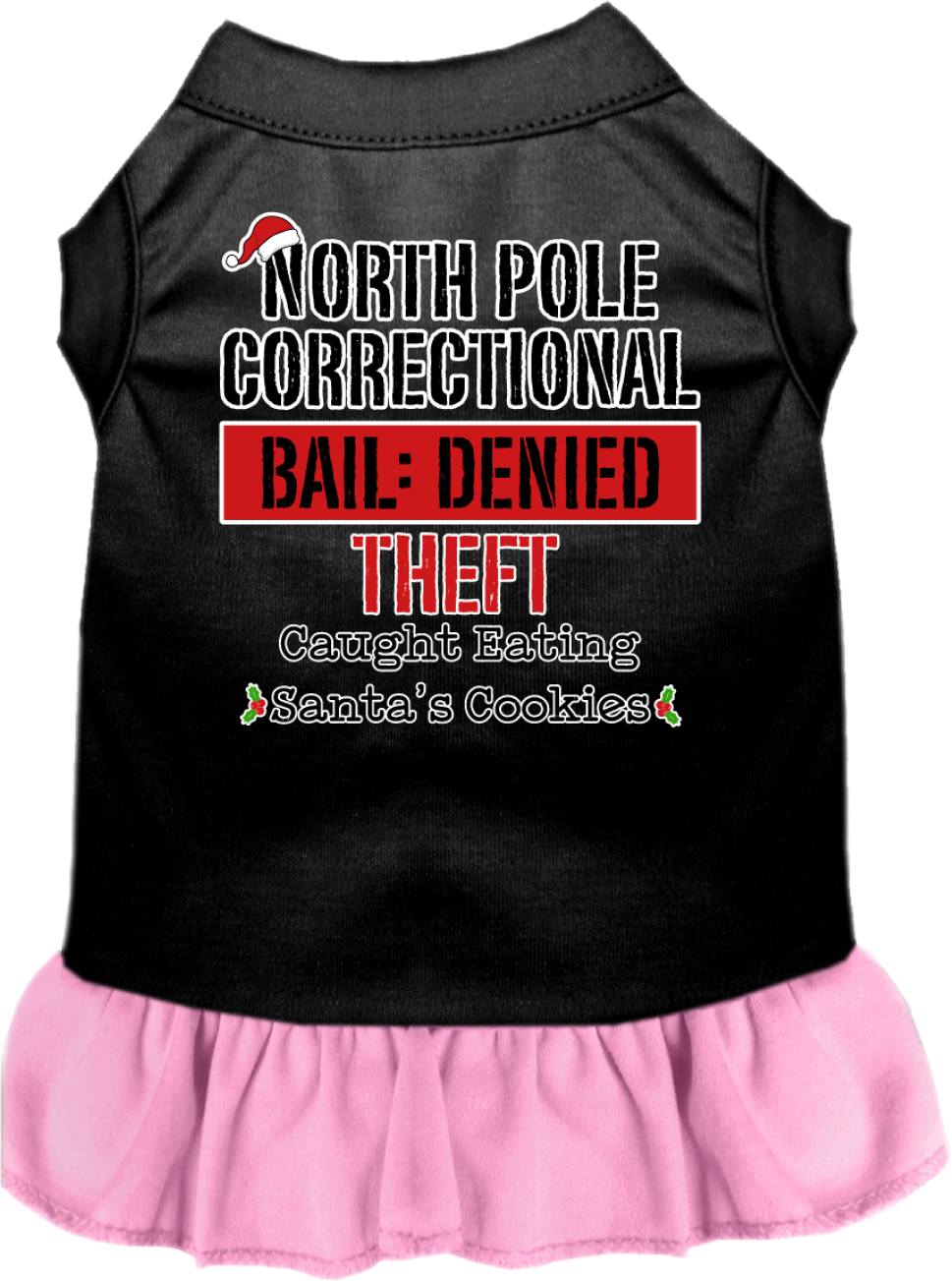 As You Wish Apparel – "North Pole Correctional" Christmas Pet Dress
