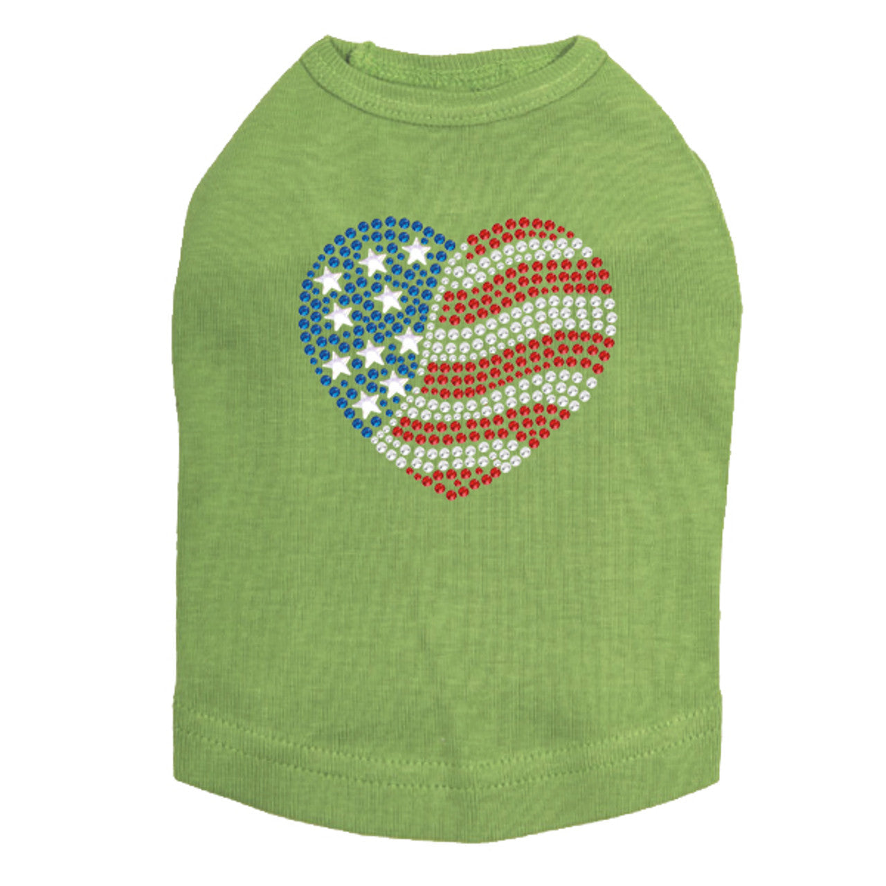 Patriotic Heart 2 - Dog Tank