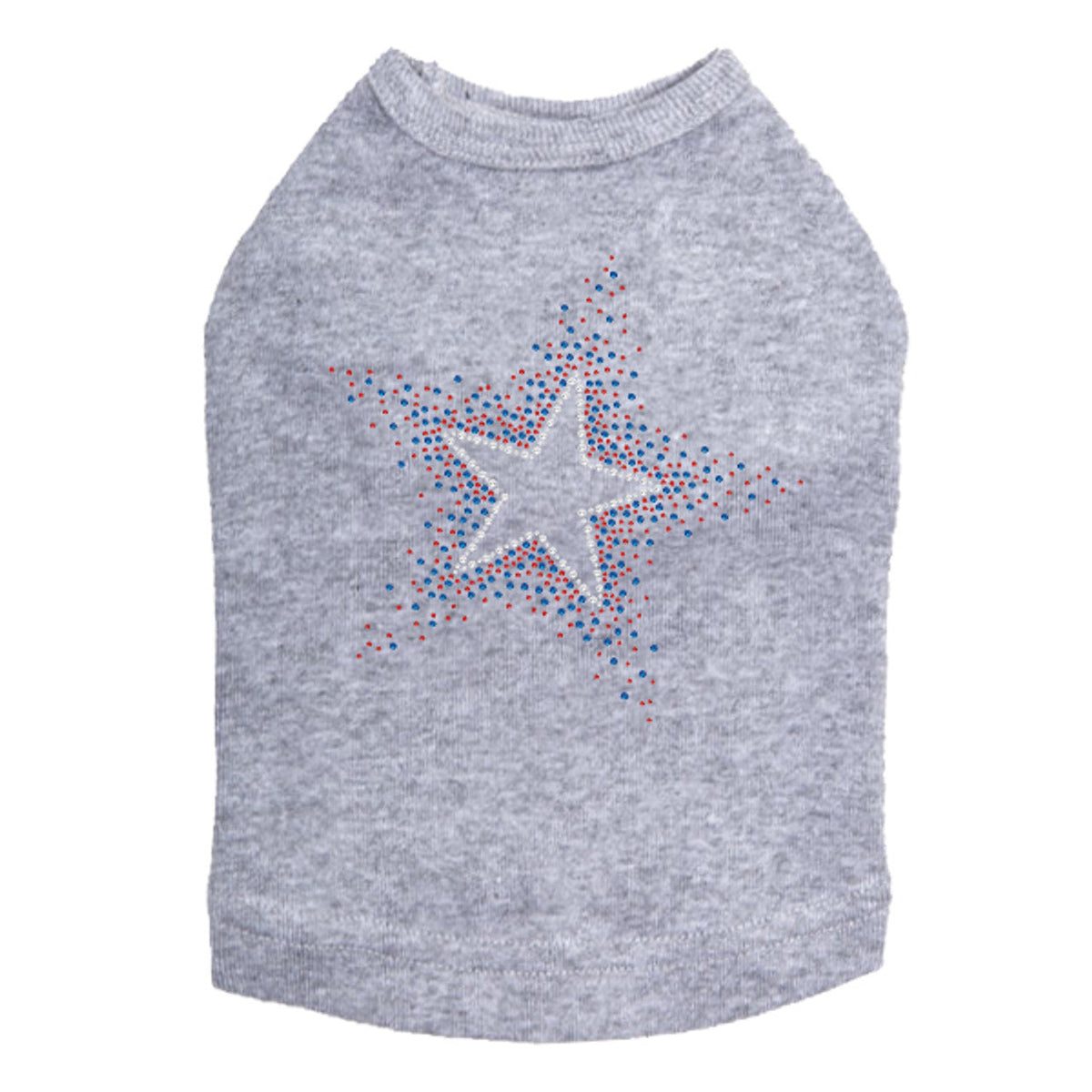 Star (Red & Blue) - Dog Tank