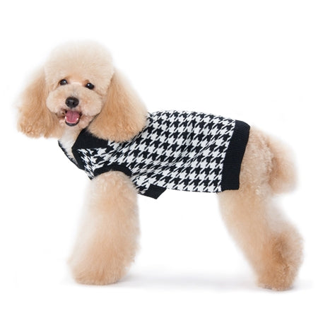 DOGO Houndstooth Dog Sweater