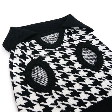 DOGO Houndstooth Dog Sweater