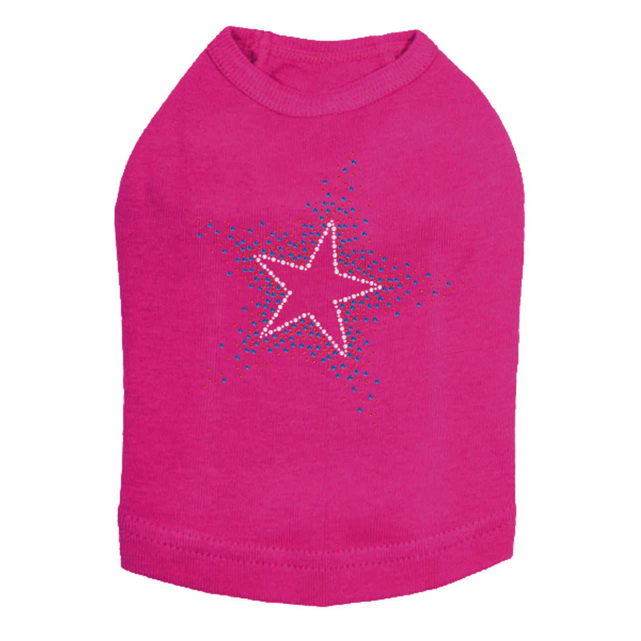 Star (Red & Blue) - Dog Tank
