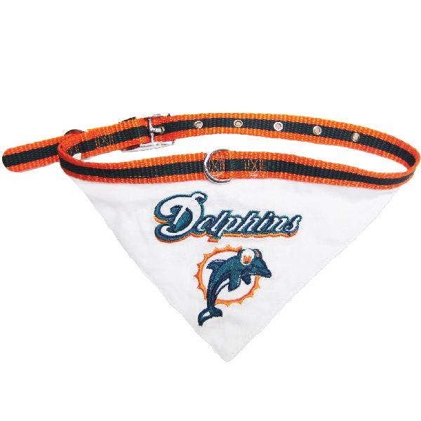 NFL Miami Dolphins Dog Collar Bandana