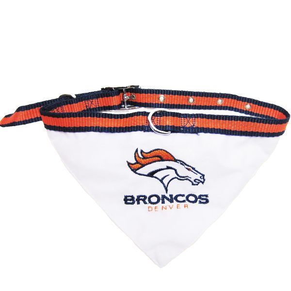 NFL Denver Broncos Dog Collar Bandana