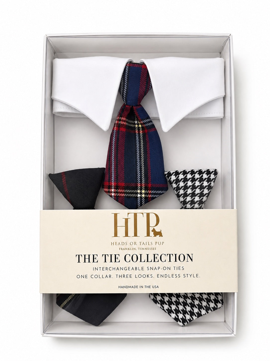 Heads or Tails Pup Fall Dog Tie Collection Gift Box