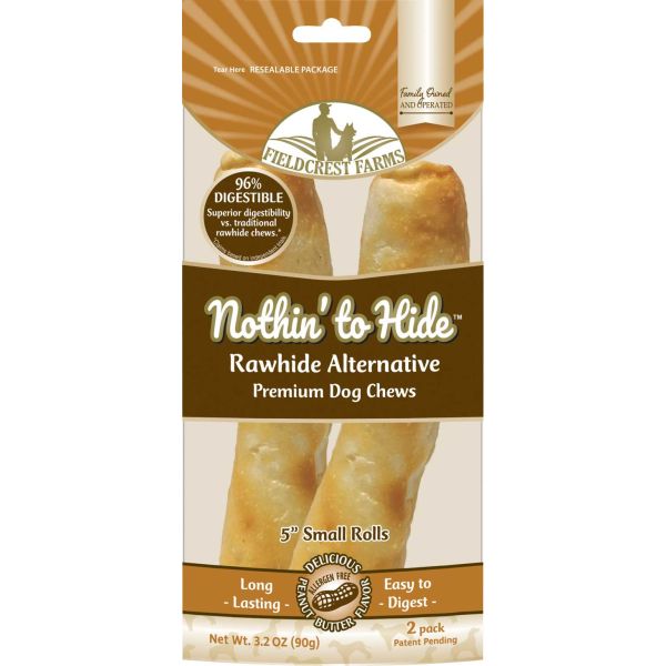 Nothin To Hide Small Rolls Peanut Butter (5inch 2pk) (3.2oz)