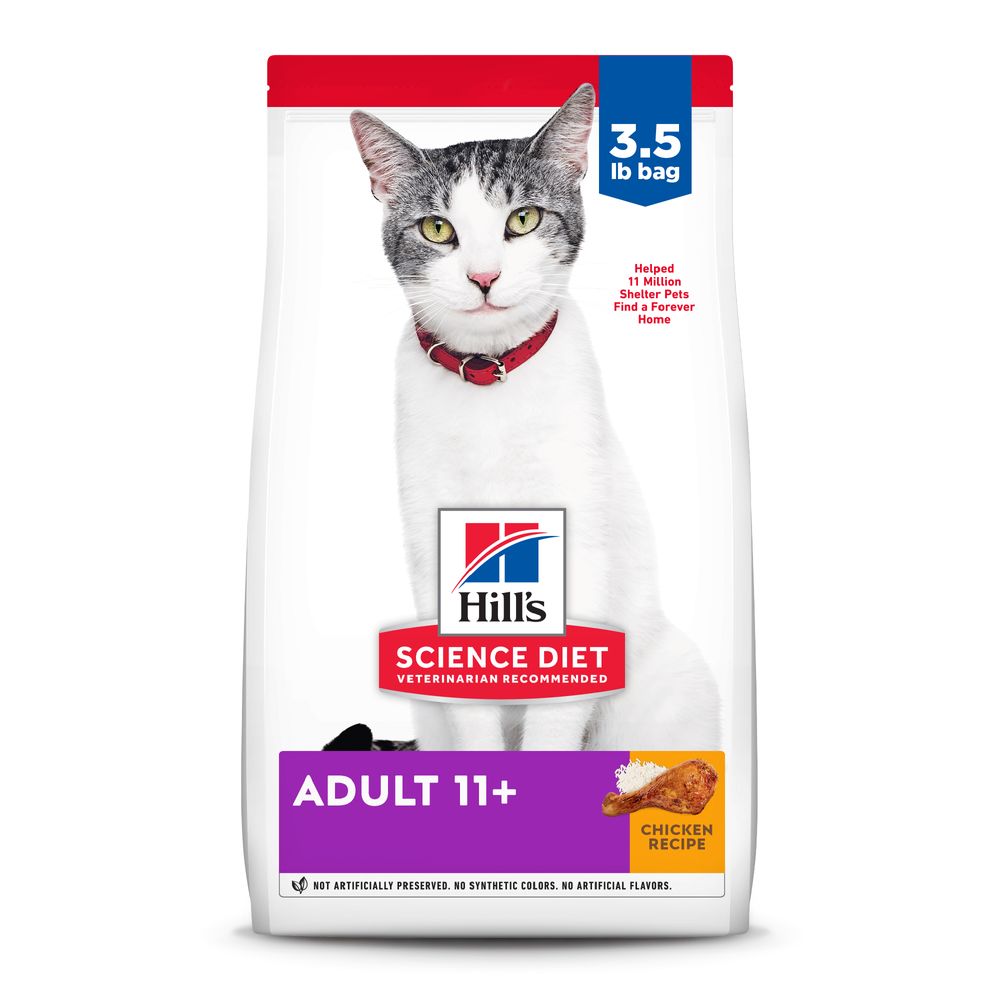 Hills Science Diet Senior 11+ Chicken Recipe Dry Cat Food