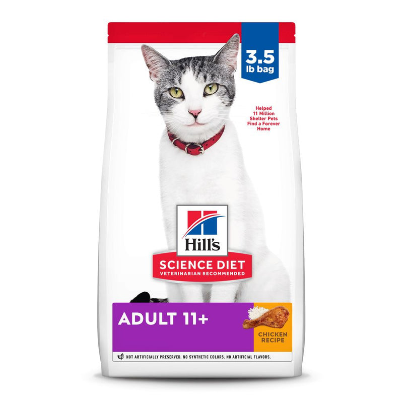 Hills Science Diet Senior 11+ Chicken Recipe Dry Cat Food