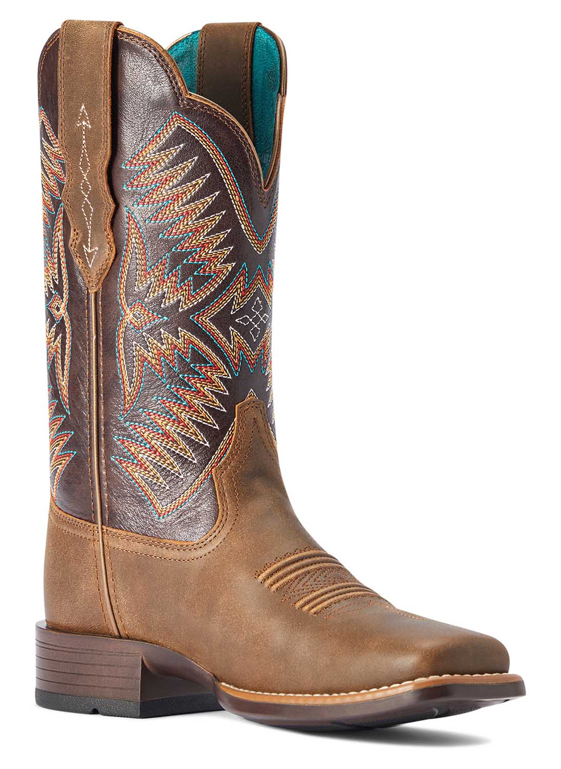 Ariat Womens Odessa StretchFit Western Boot, Fateful Brown