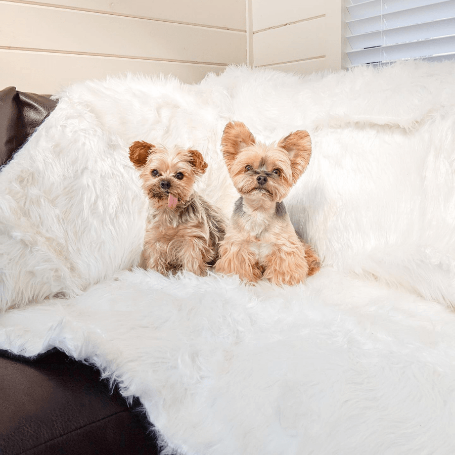 PupProtector Waterproof Throw Blanket Polar White