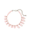 Drop Pearls Necklace, Pink