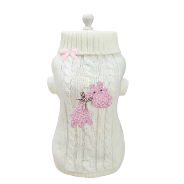 The Gentle Giraffe Knit Dog Sweater