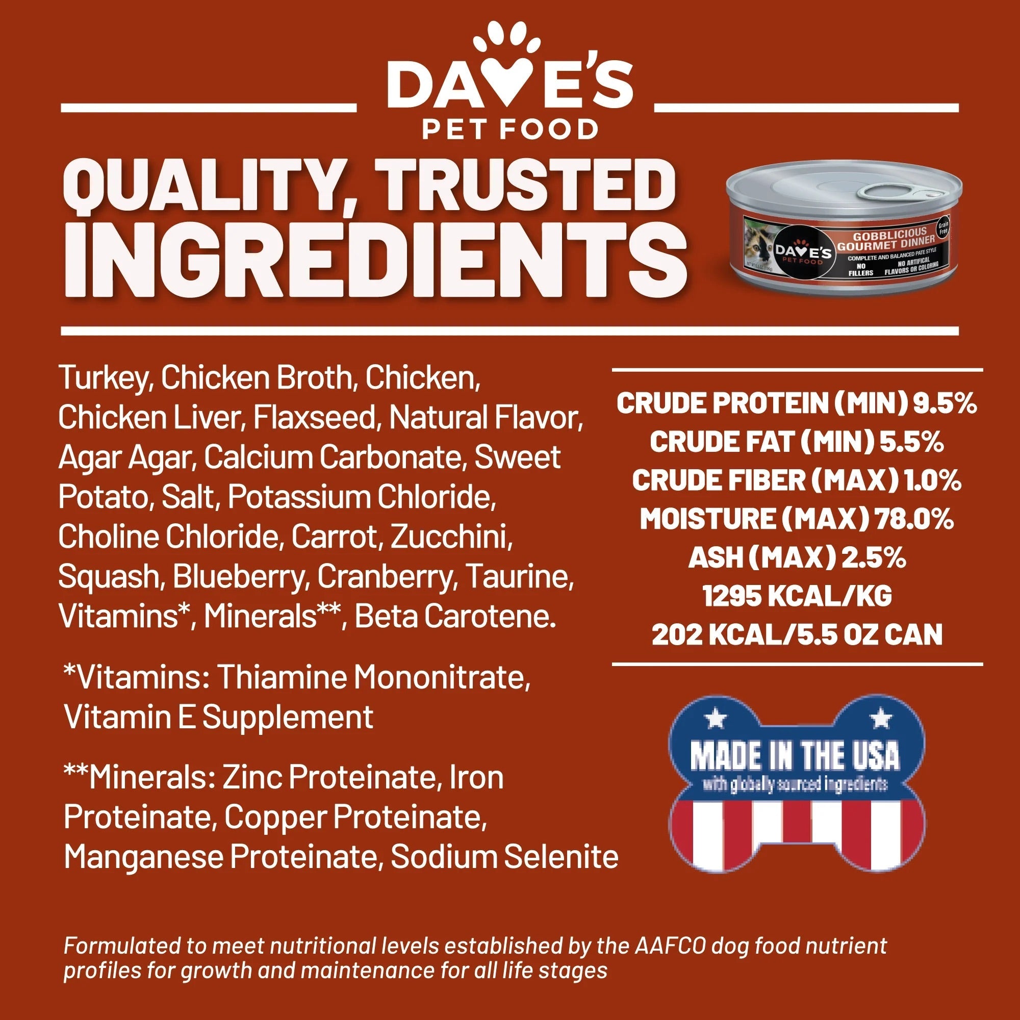Daves Cat Naturally Healthy Gobble (12oz)