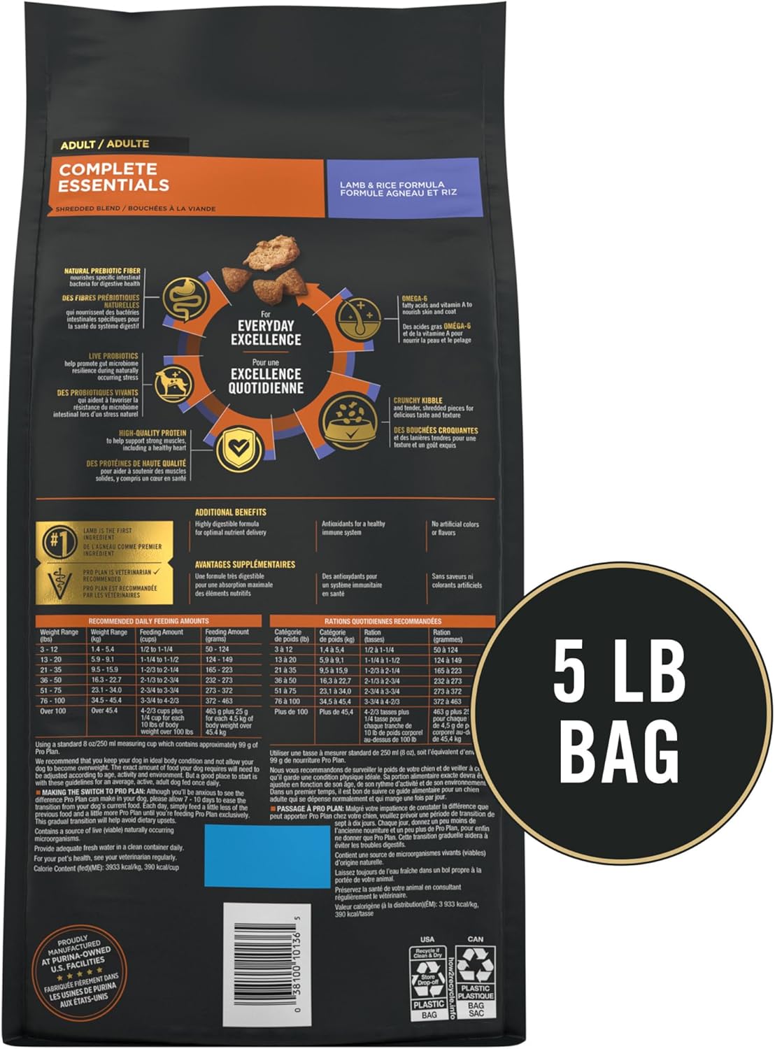 Purina Pro Plan Complete Essentials Adult Shredded Blend Lamb & Rice Formula