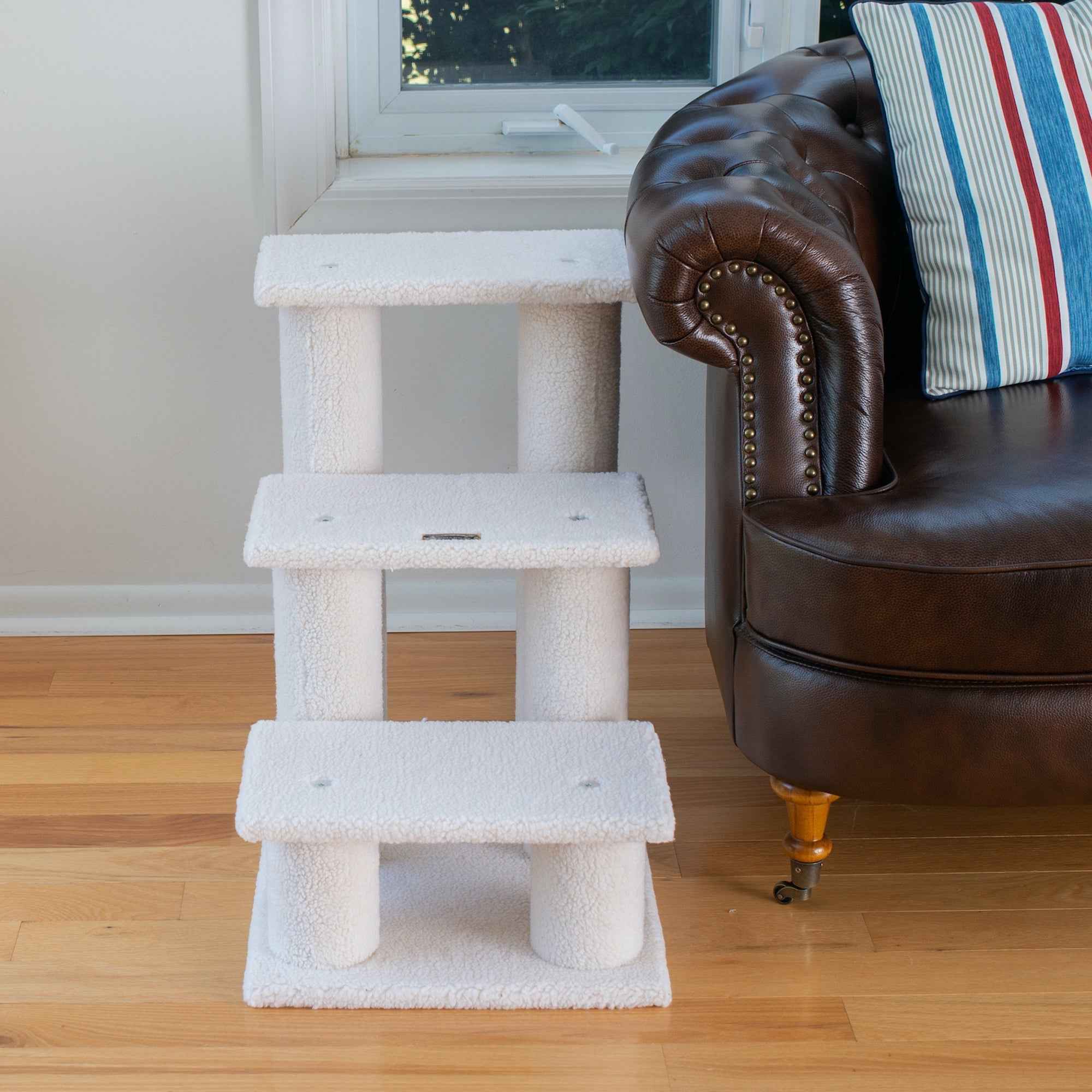 Armarkat 3 Step Cat Step Stairs Ramp  25" Height Dogs Climber And Kitten Steps B3001