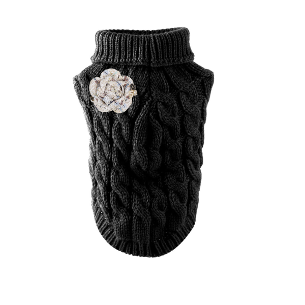 The Camellia Luxe Knit Dog Sweater