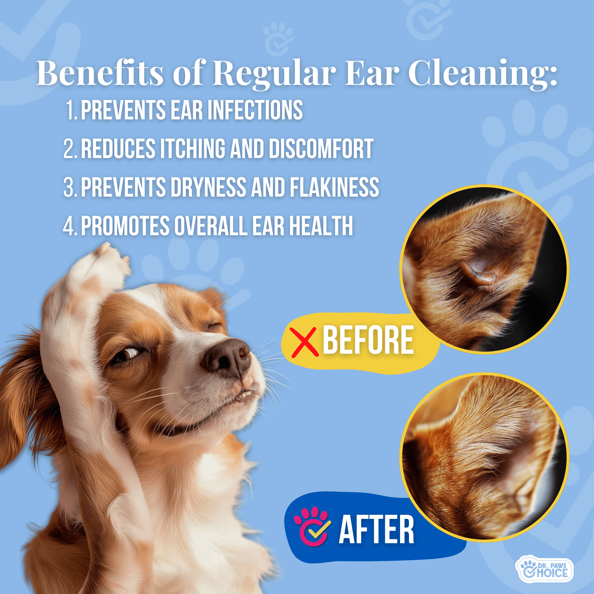 Oatmeal-Scented Ear Relief Finger Wipes for Pets (50 Count)